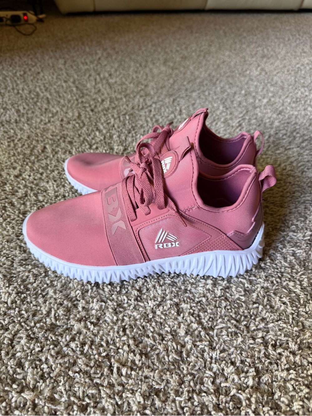 RBX Women's Pink Athletic Sneakers with White Outsole